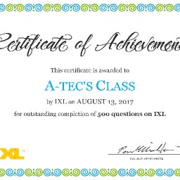 IXL Awards