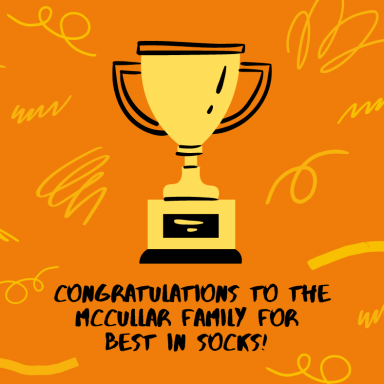 Congratulations to the Mccullar Family for Best in Socks!