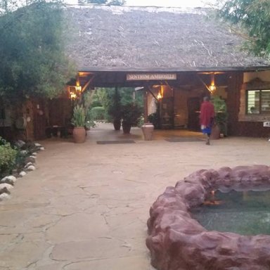Reception and restaurant at Maasai Mara